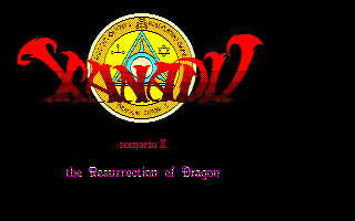 XANADU SCENARIO II the Resurrection of Dragon タイトル1