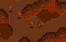 炎の山の洞窟